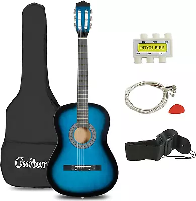 Guitarra Acustica Kit Para Adultos Niños Amplificador Caja Cosas Para Guitarras • $60.99