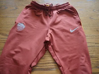 Mens Nike AS Roma Soccer Strike Pants Medium Soccer Training 914045-689 Burgundy • $39.97