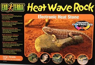 Exo Terra  Heat Wave Rock Large Electronic Heat Stone Hagen # Pt2004 • $44.99