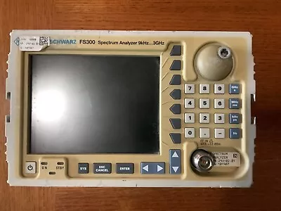 $499.99 • Buy R&S FS300 ROHDE & SCHWARZ FS300 Spectrum Analyzer 9kHz – 3GHz Used