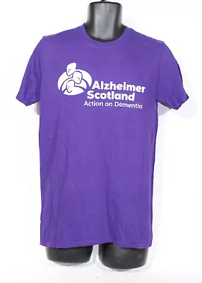 Alzheimer Scotland T-shirt Medium Purple Charity Mens Womens Unisex • £10.99