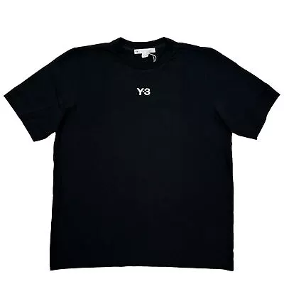 Y-3 Black Small Chest Logo T-Shirt Medium NEW RRP 110 • £66