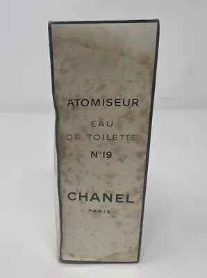 £180.25 • Buy Vintage  Chanel No 19 Eau De Toilette Paris Parfüm Atomiseur89ml Unopened