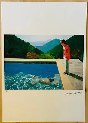 David Hockney (After)  Portrait Of An Artist (Pool With Two Figures)  Lithograph • £144.62