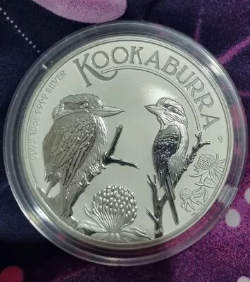 10 Oz Silver Bullion Kookaburra 2023 Coin In Capsule 9999 Silver  • £270