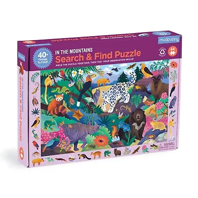 Mudpuppy In The Mountains Search & Find Puzzle Indoor Activity 64 Piece • $27.99