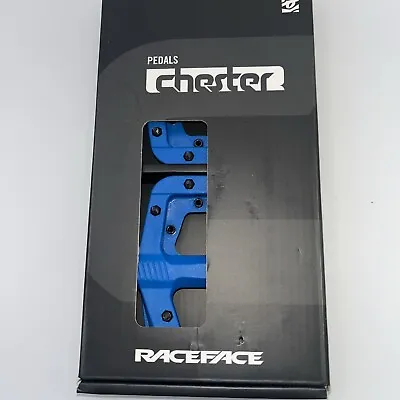 RaceFace Chester Pedals - Platform Composite 9/16 Blue Replaceable Pins • $27.99