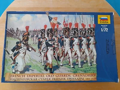 Zvezda 1/72 FRENCH IMPERIAL OLD GUARD Napoleonic Waterloo Figures Set 8030 Boxed • £9.99