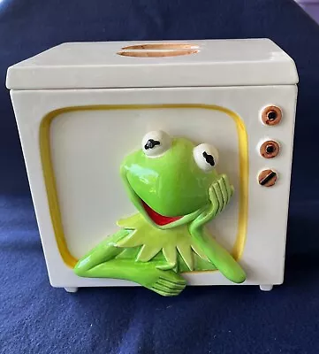 RARE VINTAGE Sigma Muppets Jim Henson Kermit TV Cookie Jar • $195