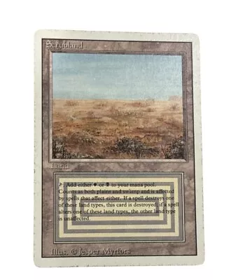 0008 MTG - Scrubland - Revised/3rd Edition - Dual Land Magic The Gathering • $242.50