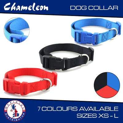 £4.25 • Buy Chameleon Pet, Dog, Puppy, Cat Nylon Collar XS - Large