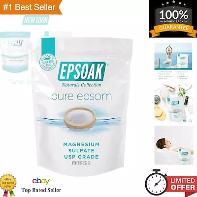 5 Lb Epsom Salt - Magnesium Sulfate USP - Unscented & Cruelty-Free - Therapeutic • $26.79