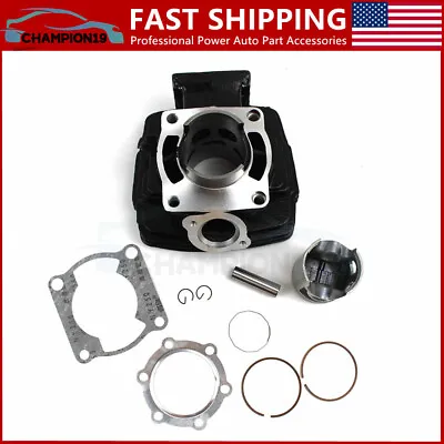 66mm Cylinder Piston Gasket Top End Rebuild Kit For Yamaha DT175 1979 1980 1981 • $79.82