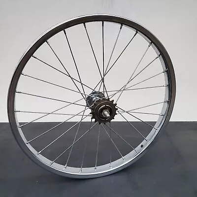 Early 90's Sun Metal Chrome 20  Rear Wheel 28h 1990 Shimano SF-1200 Freewheel • $59.99