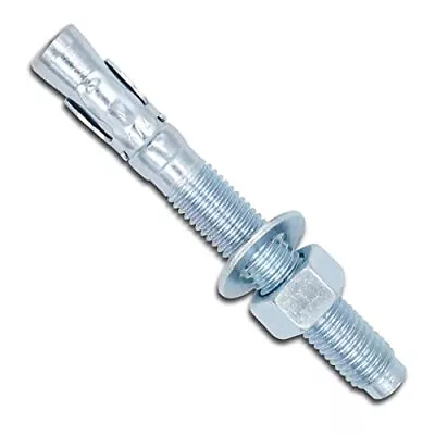 1/2  X 33/4  Wedge Anchor Zinc Plated Fasteners For Cement And Concrete Only. 4 • $15.54