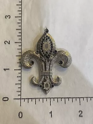 Vintage Weiss Signed Costume Jewelry Brooch Pin Casting Fleur De Lis • $9