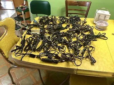 VTG Large Mixed Lot Replacement Power Cords  Small Appliances 2 Prong Switches • $29.99