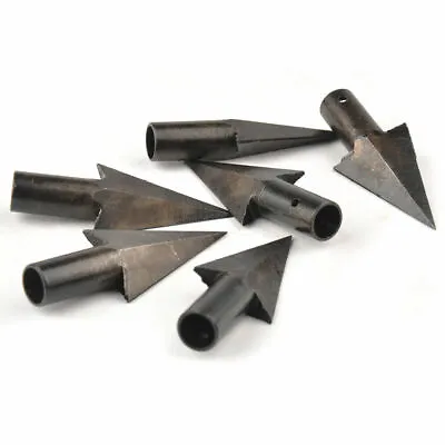 6X Archery Arrowheads Arrow Head Tips Medieval Alloy For DIY Wood Arrow Bow Hunt • $15.38