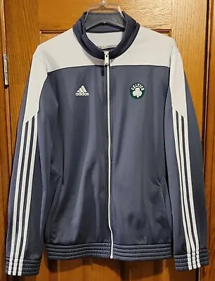 Adidas Celtics NBA Track Jacket Men M Training Warm Up Deadstock 2016 Full Zip • $19.99