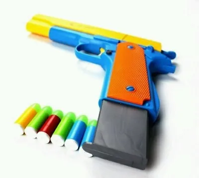 Kids Toy Gun Soft Shooter Colt 1911 Toy Gun With Foam Rubber Bullet Toy Pistol • $134.89