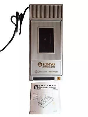 Vintage Kinyo Super Slim VHS Video Tape Rewinder Tested & Works!  Model UV-413 • $14.99