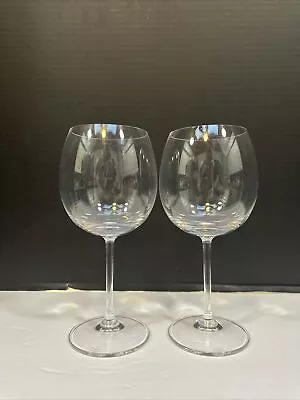Vintage MARQUIS BY WATERFORD Crystal Balloon Wine Glasses Set Of 2 • $49.99