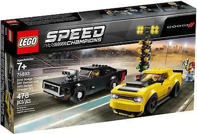 2018 LEGO Speed Champions 75893 - 2018 Dodge Challenger Srt Demon E 1970 Dodge Charge • £51.25