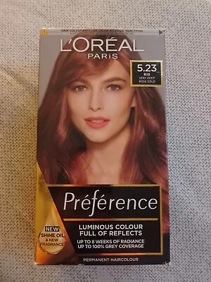 L'Oreal Paris Preference Permanent Hair Colour| 5.23| Very Deep ROSE GOLD • £5.68