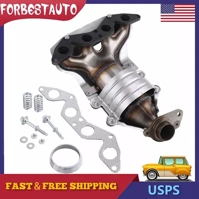 Header Exhaust Manifold W/ Catalytic Converter For 01-05 Honda Civic 1.7L  • $72.99