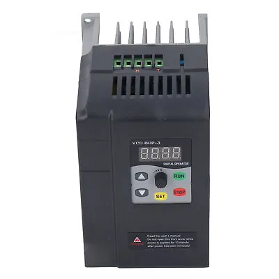 0.75-3kw Variable Frequency Drive Single To 3 Phase For Motor Speed Control VFD • £81.14