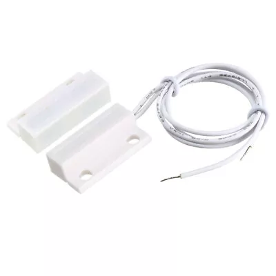 Surface Mount Wired NC Door Sensor Alarm Magnetic Reed Switch White MC-38 • $12.62