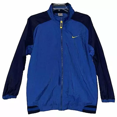 Vintage 90's Nike Big Swoosh Windbreaker Jacket XL • $35.99