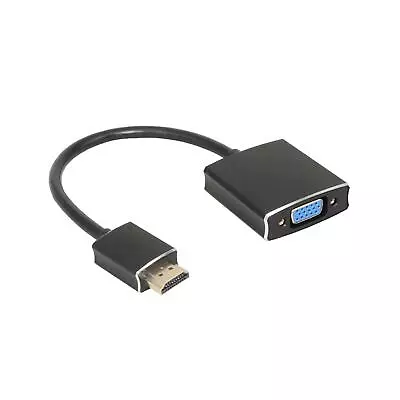 HDMI Male To VGA 1080P Adapter Converter Aluminum Alloy With Audio Power Supply  • $12