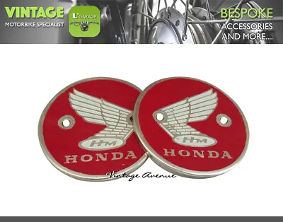 $19.90 • Buy Honda Cb93 Cb96 Cb160 Cl160 Fuel Gas Tank Emblem Badge *red* [rs-v]