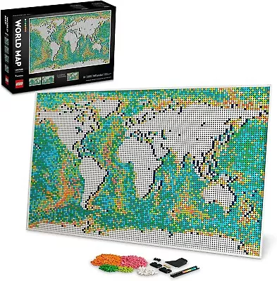 LEGO Art: World Map (31203) - New (Factory Sealed) - Retired Production • $250