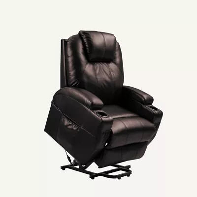 FlexiSpot Elderly Power Lift Recliner Chair Sofa Massage And Heat Cup Holders  • $319.99