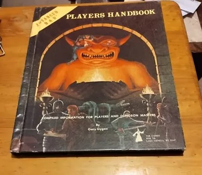 Advanced Dungeons And Dragons Players Handbook By Gary Gygax6th Printing 1980 • $109.99