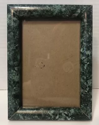 3.5x5 Green Marble Pattern Wrapped Vintage Picture Frame • $19.97