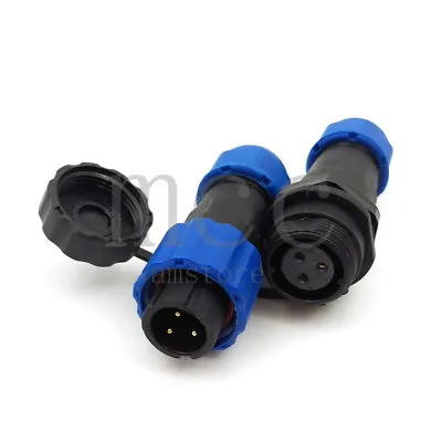 SD13 3pin Panel Docking Waterproof Power Wire ConnectorAviation Plug And Socket • $3.76