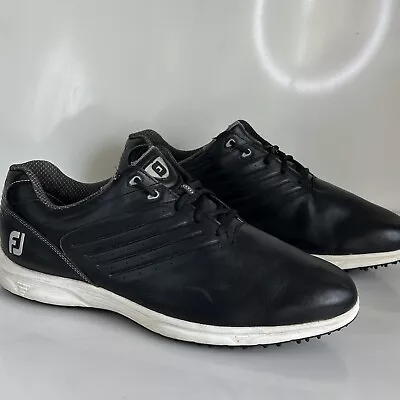 Footjoy Mens FJ ARC SL Sport 59702 Spikeless Black Golf Shoes Size 13 W • $48