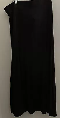 Torrid Soft Jersey Knit Maxi Skirt Size 2 (18/20 2X) Black Rayon Blend Stretch • $4.60