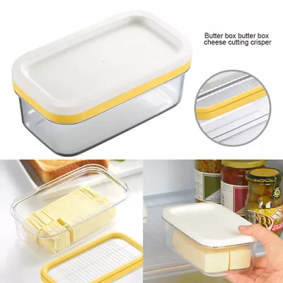 2 In 1 Butter Box Storage Case Food Butter Slicer Serving Storage Dish-Container • $17