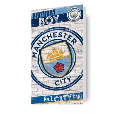 Birthday Card Manchester City Birthday Boy MCFC No. 1 Fan Man City • £2.80