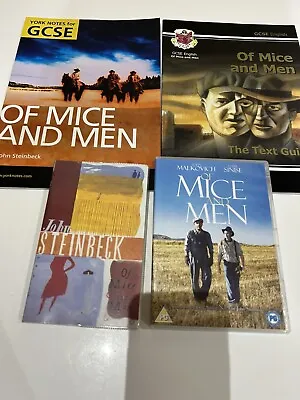 CGP Of Mice And Men Guide York Notes Novel DVD GCSE Bundle English Literature • £11.50