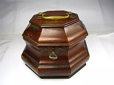 COLONIAL WILLIAMSBURG MAHOGANY TEA CADDY BOX Virginia USA Ca1950s USED • $245