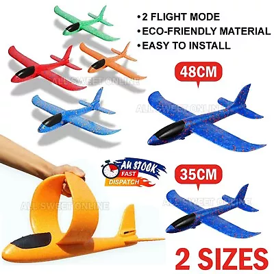 Extra Large Foam Flying Gliders Plane Aeroplane Kids Children Outdoor Toy 2 Size • $29.95