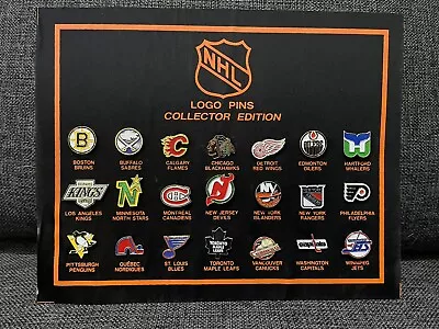 NHL Hockey Collector's Edition 21 Team Logo Pin Set Vintage No Glass (A) • $29.13