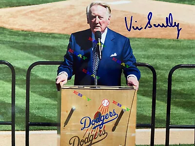 Vin Scully Los Angeles Dodgers Signed Autographed 8x10 Photo Reprint • $18.99