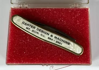 Vintage Carter Design & Machine Mt. Zion IL Advertising Colonial Pocket Knife • $12.99