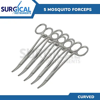 5 Mosquito Forceps Curved 5  Surgical Dental Instruments German Grade • $9.49